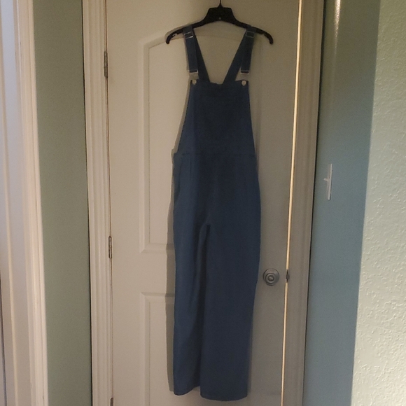 Denim - Women's Blue Denim Overalls with Adjustable Straps